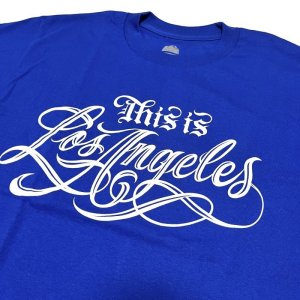 画像: Estevan Oriol This is Los Angeles TEE ブルー