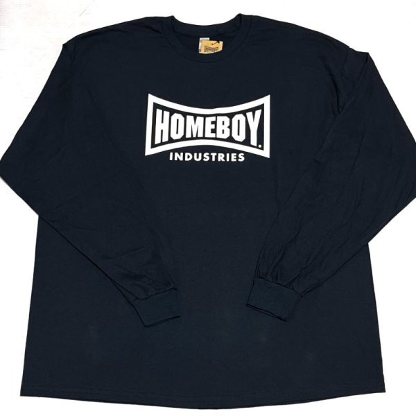 画像2: HOMEBOY L/S TEE  ブラック/ホワイト (2)