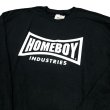 画像1: HOMEBOY L/S TEE  ブラック/ホワイト (1)