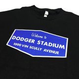 画像: DODGER STADIUM sign Tee ブラック