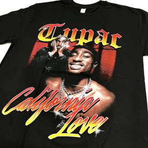 画像: RAP TEE  2PAC red