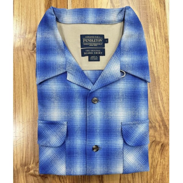 画像2: PENDLETON BOARD SHIRT ブルー (2)