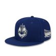 画像1: MISTER CARTOON Script Crown Snapback Cap NAVY (1)