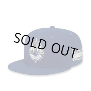 画像: MISTER CARTOON Script Crown Snapback Cap NAVY
