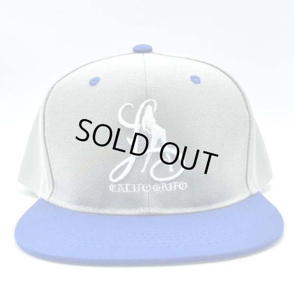 画像1: CALIFOGRIFO LA snapback cap ブルー (1)