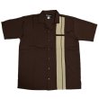 画像2: Greenspans Bowling SHIRT Brown (2)