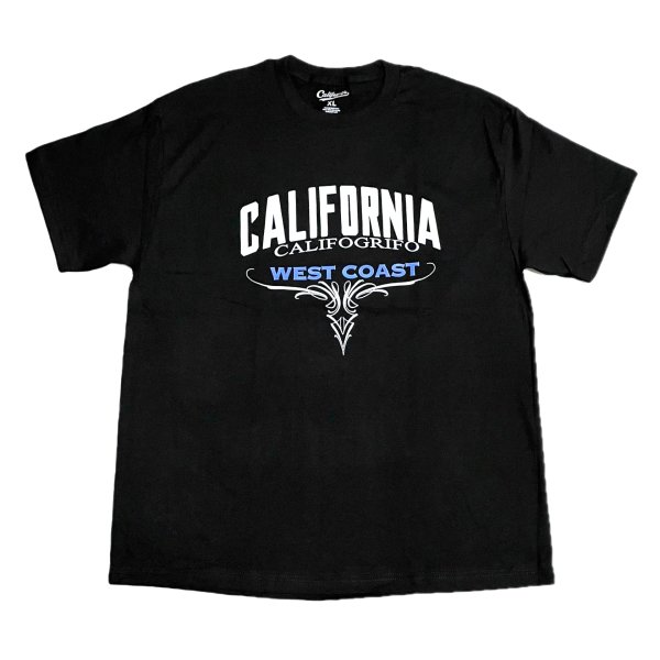 画像2: CALIFOGRIFO CA WEST COAST TEE Black (2)