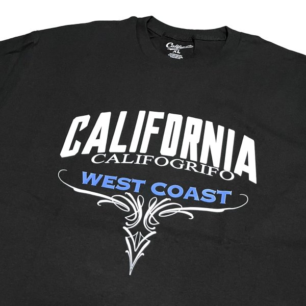 画像1: CALIFOGRIFO CA WEST COAST TEE Black (1)