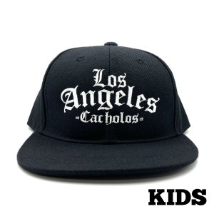 画像: Los Angeles Cacholos キッズ Snapback Cap ブラック　
