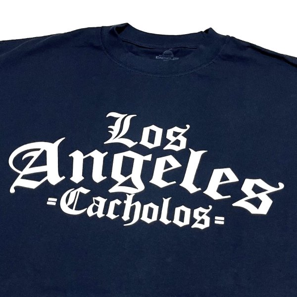 画像1: Los Angeles Cacholos Tee ネイビー (1)