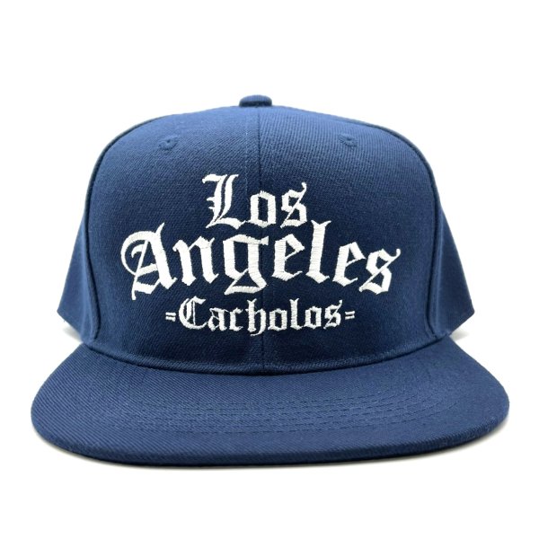 画像1: Los Angeles Cacholos Snapback Cap ネイビー (1)