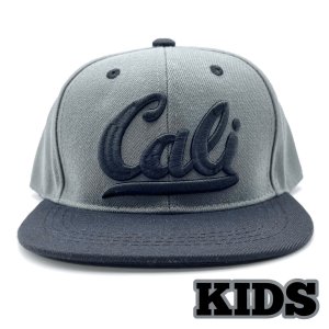 画像: KIDS LOS CALI CAP チャコール/ブラック