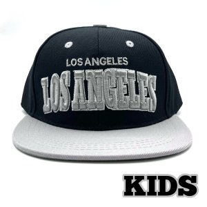 画像: KIDS LOS ANGELES CAP ブラック/グレー