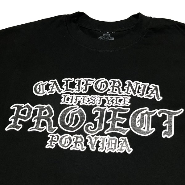 画像1: PROJECT POR VIDA TEE ブラック (1)