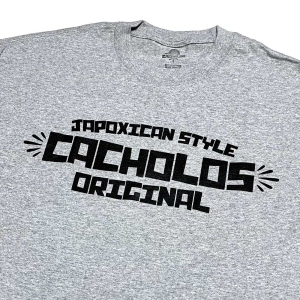 画像1: CACHOLOS JAPOXICAN TEE ライトグレー (1)