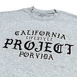 画像: PROJECT POR VIDA TEE ライトグレー