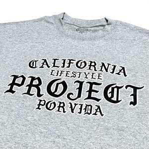画像: PROJECT POR VIDA TEE ライトグレー
