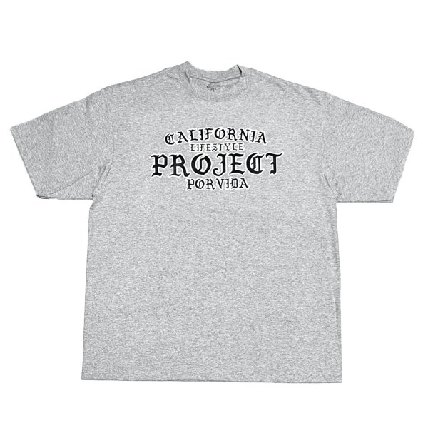 画像2: PROJECT POR VIDA TEE ライトグレー (2)