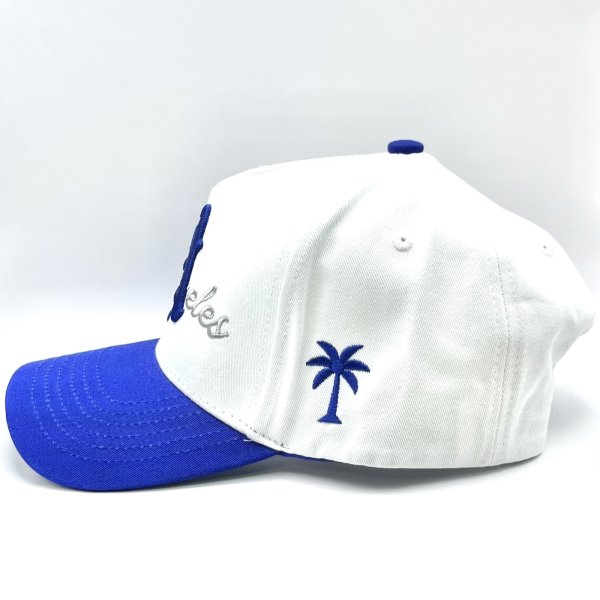 画像2: P294 LA Snapback Cap ブルー/ホワイト (2)