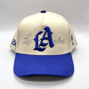 画像: P294 LA Snapback Cap ブルー/ベージュ