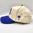 画像3: P294 LA Snapback Cap ブルー/ベージュ (3)