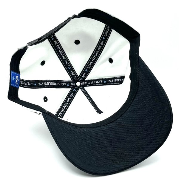 画像4: P294 LOS ANGELES Snapback Cap ブラック/ホワイト (4)