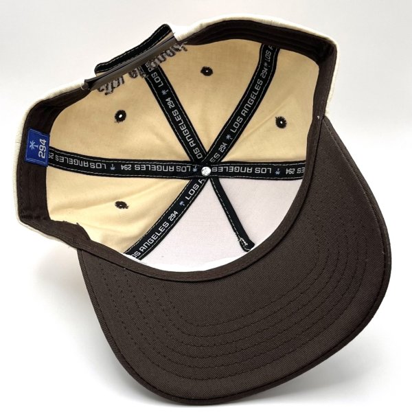 画像4: P294 LA Snapback Cap ブラウン/ベージュ (4)