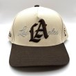 画像1: P294 LA Snapback Cap ブラウン/ベージュ (1)