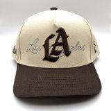 画像: P294 LA Snapback Cap ブラウン/ベージュ