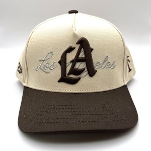 画像: P294 LA Snapback Cap ブラウン/ベージュ