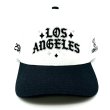 画像1: P294 LOS ANGELES Snapback Cap ブラック/ホワイト (1)
