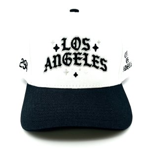 画像: P294 LOS ANGELES Snapback Cap ブラック/ホワイト