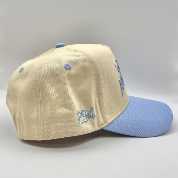 画像3: P294 LOS ANGELES Snapback Cap ベイビーブルー/ベージュ (3)