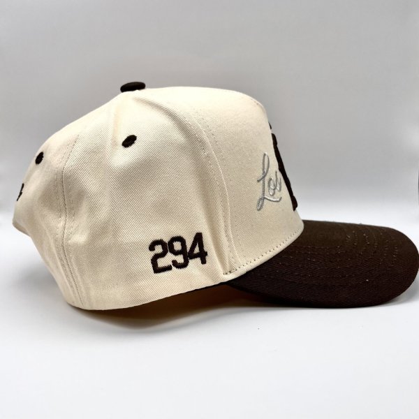 画像3: P294 LA Snapback Cap ブラウン/ベージュ (3)