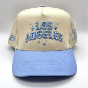 画像: P294 LOS ANGELES Snapback Cap ベイビーブルー/ベージュ