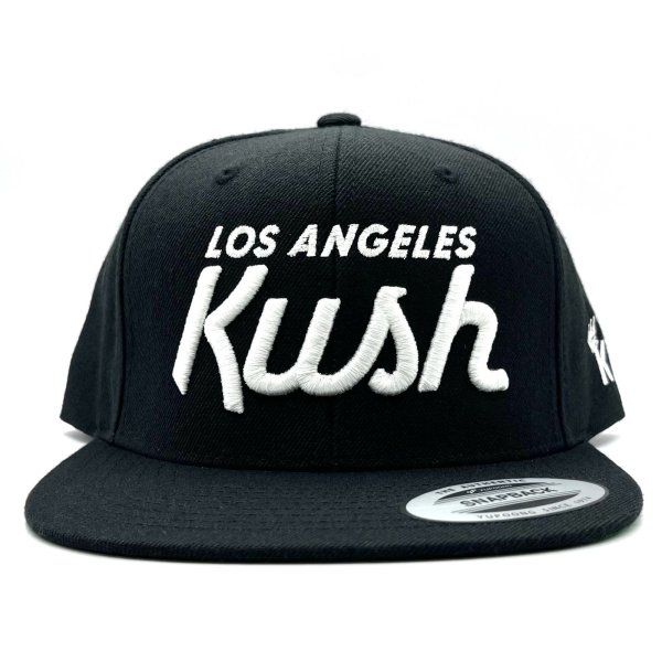 画像1: LOS ANGELES KUSH Snapback Cap ブラック (1)