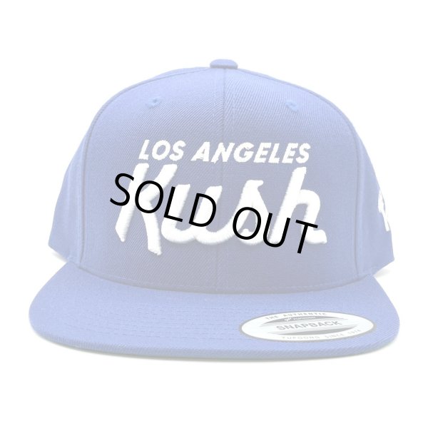 画像1: LOS ANGELES KUSH Snapback Cap ブルー (1)