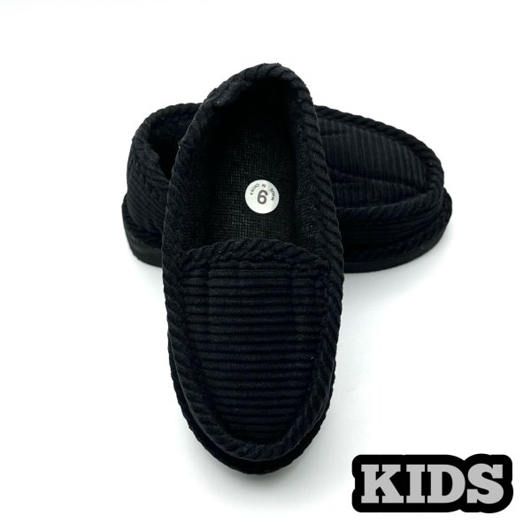 画像1: キッズ ハウスシューズ   ブラック (1)