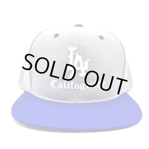 画像: CALIFOGRIFO LA snapback cap ブルー/グレー