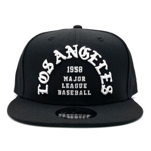 画像: LA Dodgers Team Deluxe snapback cap ブラック