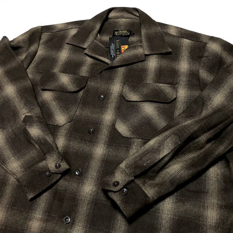 FB COUNTY WOOL SHIRT ブラウン - CALIFORNIA LIFE STYLE PROJECT