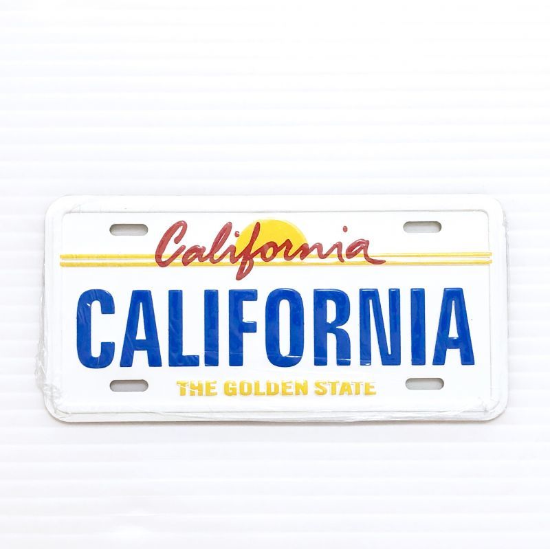 画像1: カリフォルニア ミニライセンスプレート型マグネット (1)