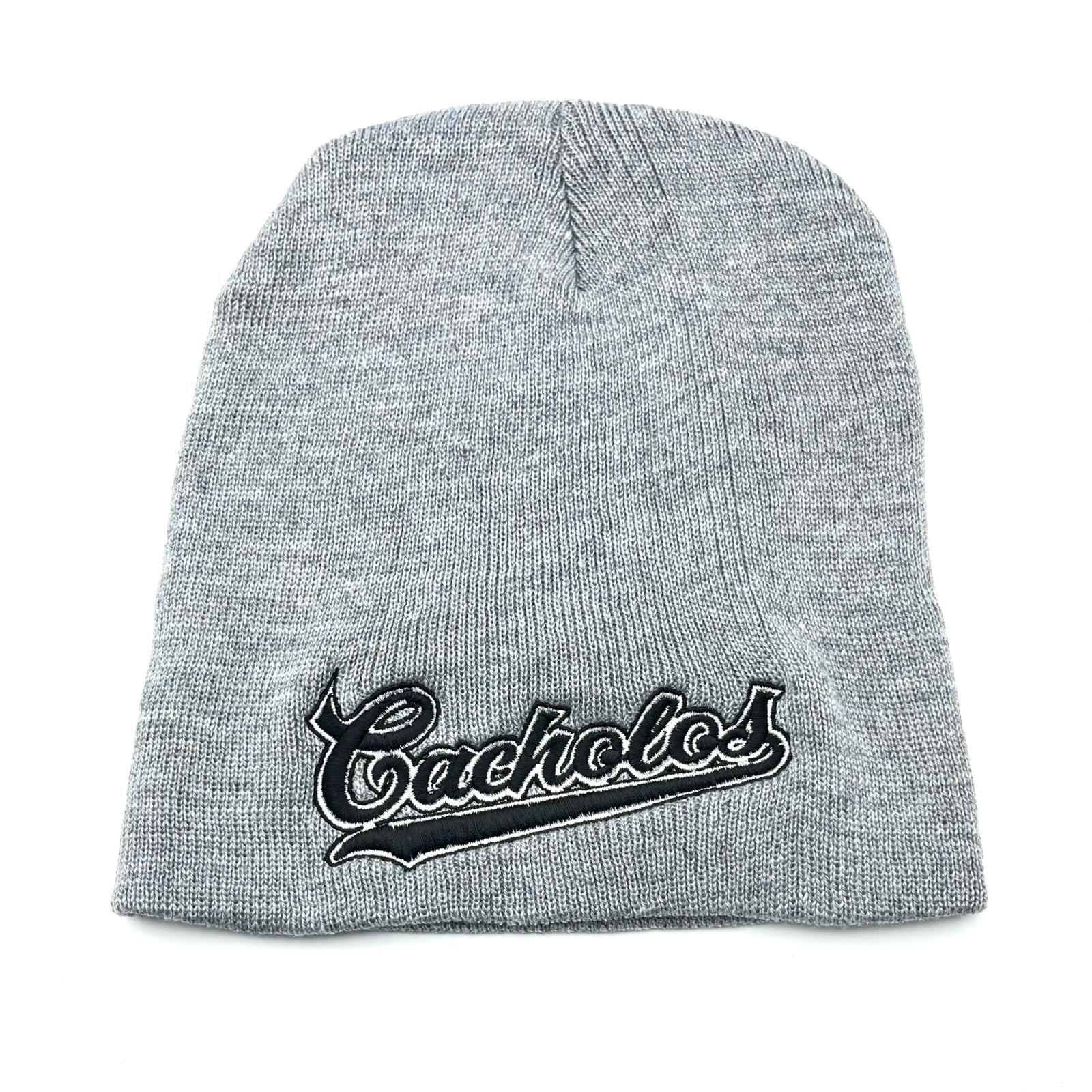 画像1: Cacholos Signature Beanie ライトグレー (1)